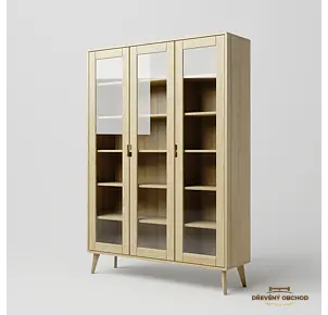 Vitrína SCANDIA 5 Borovice