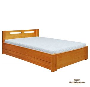 Manželská postel NINA 2 s úložným prostorem - dub