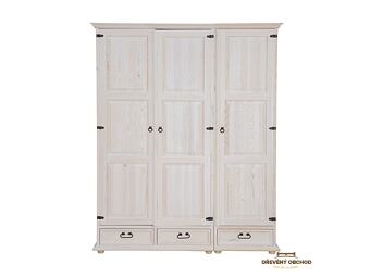 Rustikální skříň SF702/I - bělený vosk