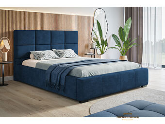 Čalouněná postel - modrá
