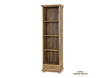 Rustikální regál RG700 - hnědý vosk