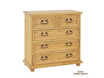 Masivní borovicová komoda KD 702