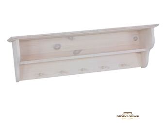 Rustikální police PK700 - bělený vosk