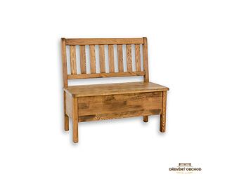 Rustikální lavice NR703 - hnědý vosk