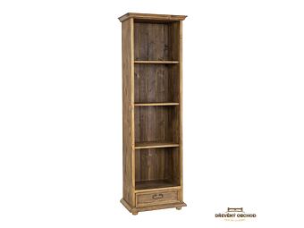 Rustikální regál RG700 - hnědý vosk