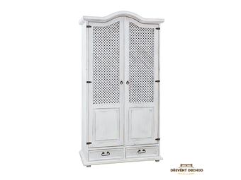 Rustikální skříň SF709 - vosk starožitná bílá