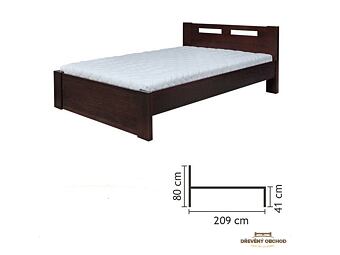 manželská postel z masivu