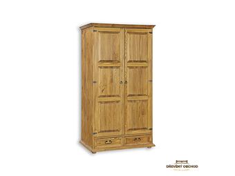 Rustikální skříň SF701 - tmavý vosk