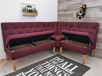 Rohová jídelní lavice